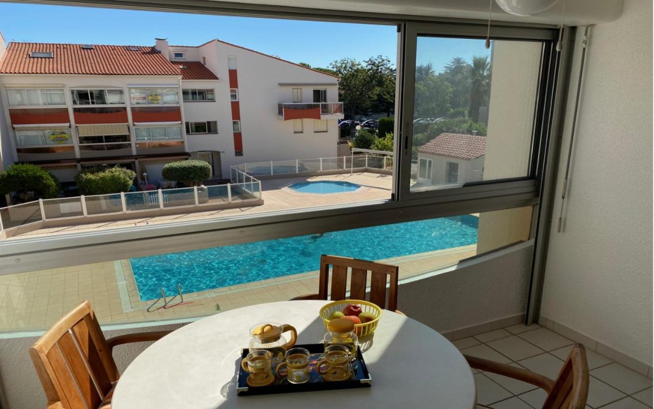 Argeles Plage Studio Piscine Park. Privatif Dans Res. Securisee Екстер'єр фото